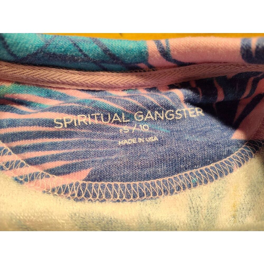 SPIRITUAL GANGSTER BIG KID PINK RAGLAN CREWNECK SWEATSHIRT NWY S/10 - Picture 10 of 15